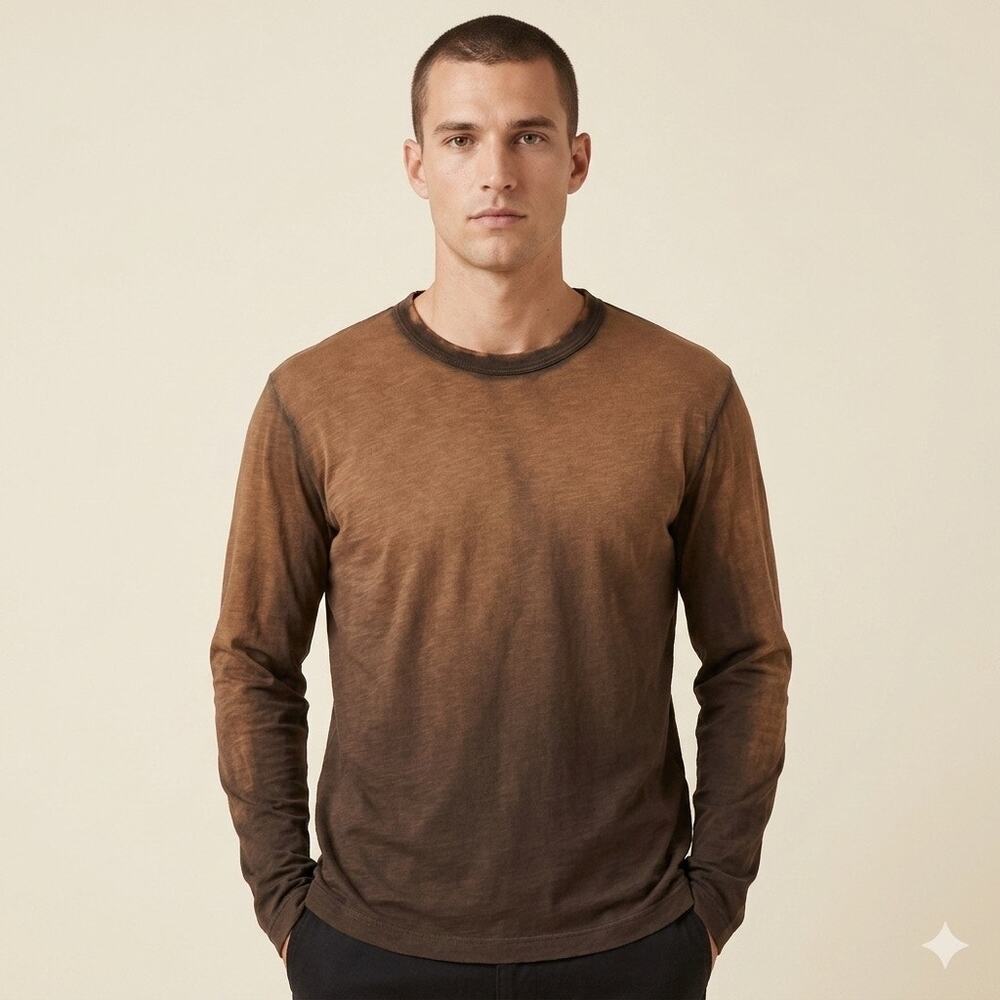 308-Men’s Cotton Citizen Ombré Dye Longsleeve Tee size XL / NWT / PTP 25”